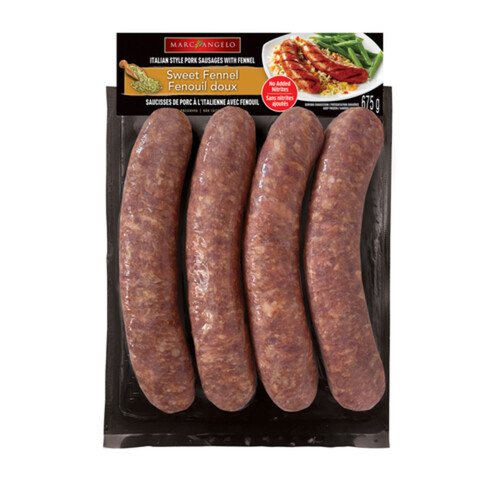 Marcangelo Frozen Italian Style Pork Sausages With Sweet Fennel 675 g