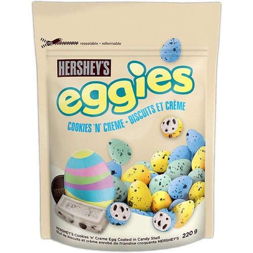 Hershey's Chocolate Easter Eggies Cookies N Creme 220 g