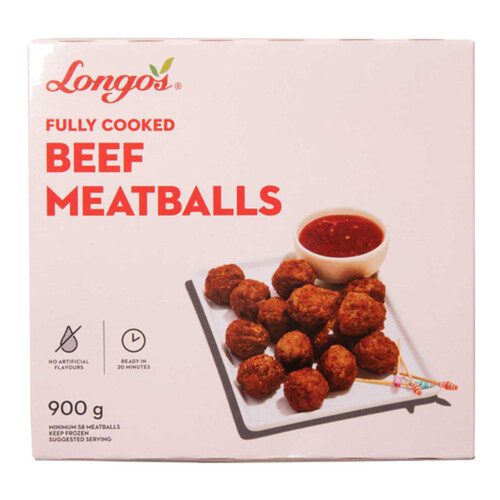 Longo's Frozen Meatballs Beef 900 g