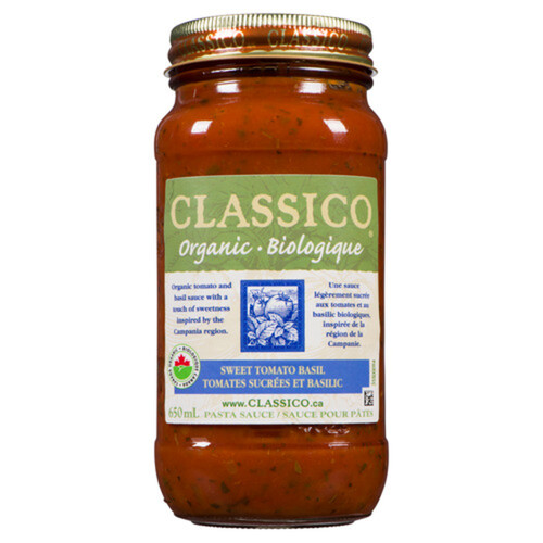 Classico Organic Pasta Sauce Sweet Tomato Basil 650 ml