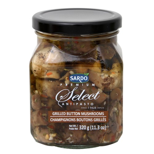 Sardo Grilled Forest Button Mushrooms 375 ml