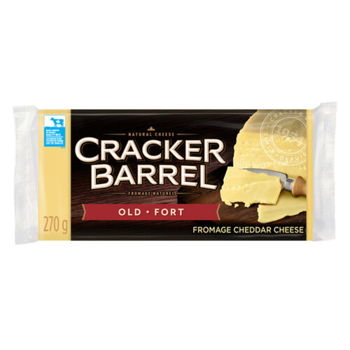 Cracker Barrel Block Cheese Old Cheddar White 270 g