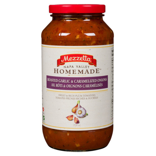 Mezzetta Napa Valley Homemade Pasta Sauce Roasted Garlic & Caramelized Onions 709 ml