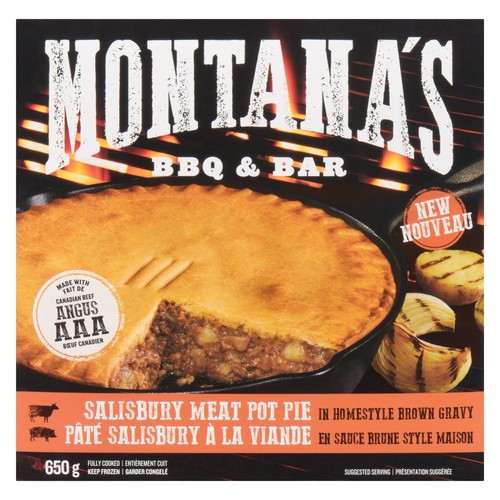 Montana's Frozen Salisbury Meat Pot Pie 650 g