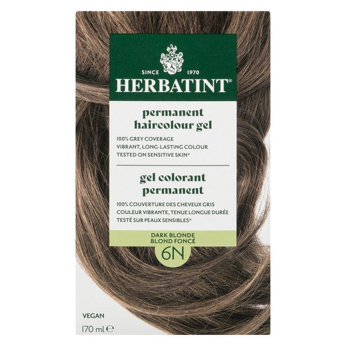 Herbatint Permanent Haircolour Gel 6N Dark Blonde 170 ml