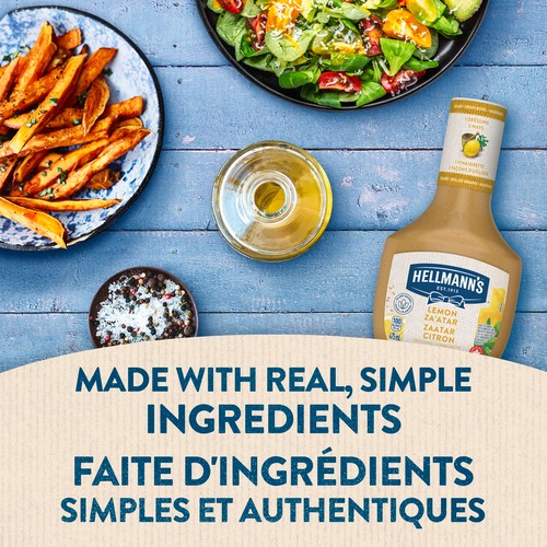 Hellmann'S Vinaigette Lemon Za’Atar Salad Dressing For Salads gain Bowls 475 ml