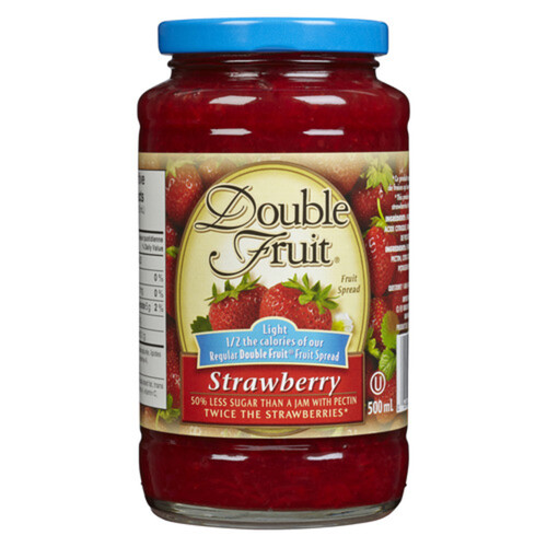 Double Fruit Jam Light Strawberry 500 ml
