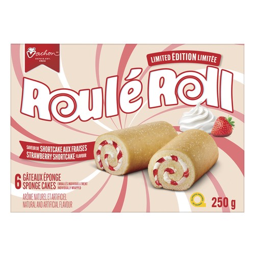 Vachon Roulé Roll Strawberry Shortcake flavoured 250 g