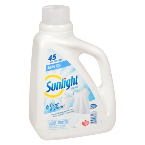 Sunlight Free & Clear Detergent  1.84 L