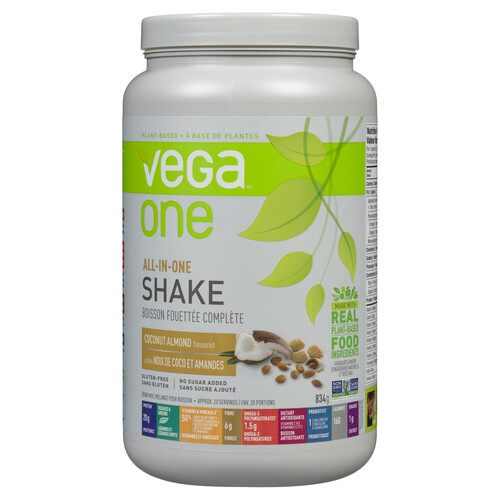 Vega One Gluten-Free Protein Powder Shake All-In-One Coconut Almond 834 g