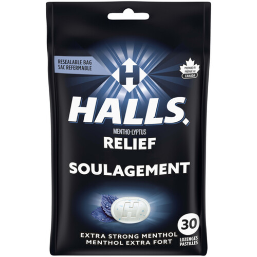 Halls Mentho-Lyptus Cough Drops Extra Strong 30 Lozenges