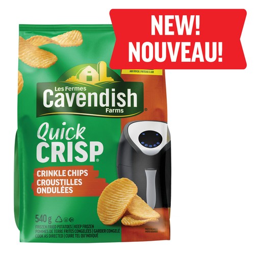 Cavendish Farms Quick Crisp Frozen Crinkle Chips 540 g