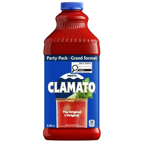Mott's Clamato Regular Cocktail Party Pack 2.54 L (bottle)