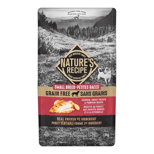 Nature's Recipe Grain-Free Dry Dog Food Small Breed Chicken 1.8 kg