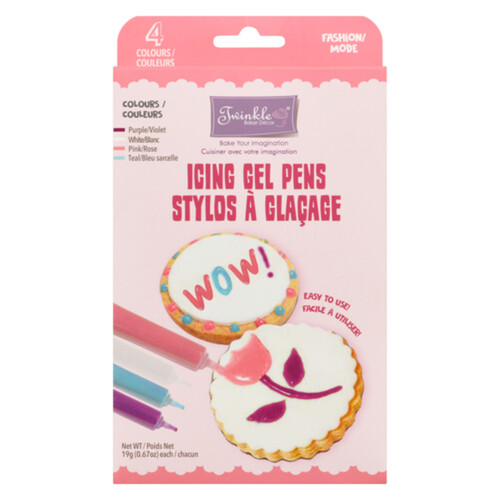 Twinkle Fashion Icing Gel Pen Kit Primary Colour 