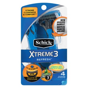 Schick Xtreme3 Razors Mens Refresh 4 Count - Voilà Online Groceries ...