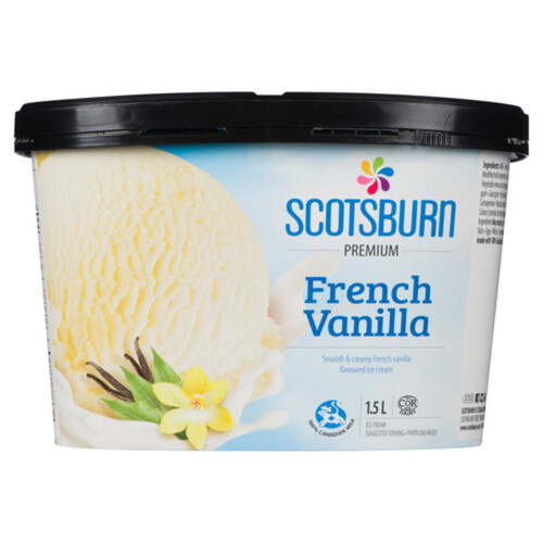Scotsburn Ice Cream French Vanilla 1.5 L Voilà Online Groceries & Offers