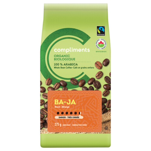 Compliments Organic Baja Coffee Dark Roast 275 g