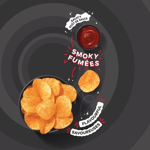 Lay's Bar-B-Q Flavoured Potato Chips (small bag) 66 g