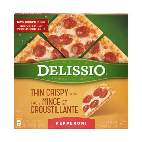 Delissio Frozen Thin Crispy Crust  Pizza Pepperoni 475 g