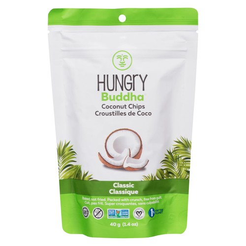 Hungry Buddha Gluten-Free Vegan Coconut Chips Classic 40 g