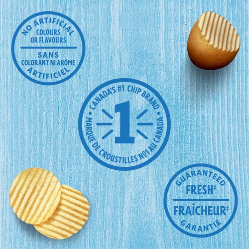 Lay's Potato Chips Wavy Lightly Salted 235 g