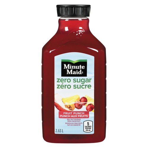 Minute Maid Zero Sugar Real Fruit Beverage Fruit Punch 2.63 L