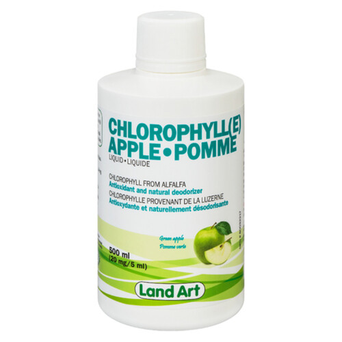 Land Art Antioxidant & Natural Deodorizer Chlorophyll Green Apple 500 ml