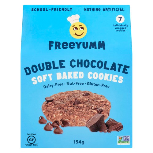 FreeYumm Nut-Free Soft Baked Cookies Double Chocolate 154 g