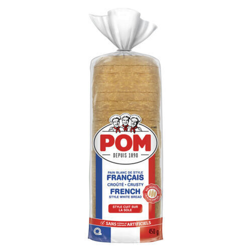 POM French Style White Bread Crusty 450 g