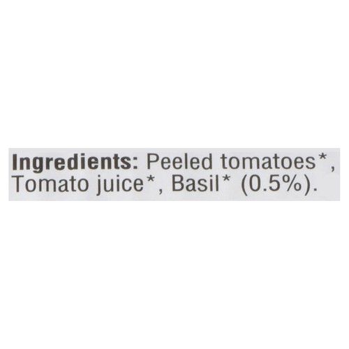 Bioitalia Organic Peeled Tomatoes With Basil 796 ml
