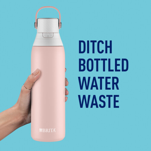 Brita Stainless Steel Water Bottle with Filter Rose 591 ml