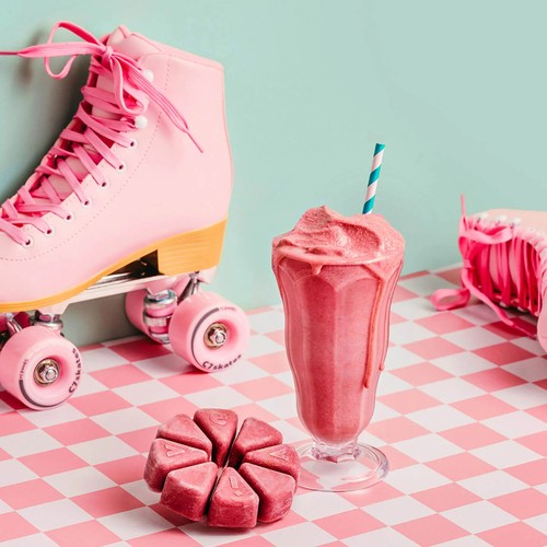 Evive Frozen Smoothie Cubes No Added Sugar Protein Strawberry Frappé 450 g