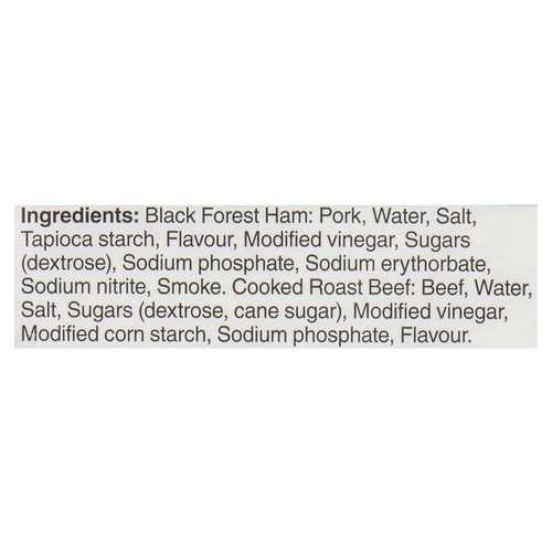 Main Street Deli Black Forest Ham & Seasoned Roast Beef Smoked Combo Pack 400 g