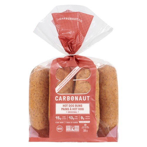 Carbonaut Frozen Hot Dog Buns 288 g