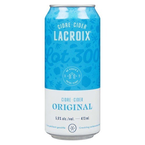 Lacroix Crackling Carbonated Cider 5% Alcohol Original 473 ml (can)