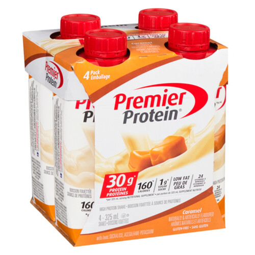 Premier Protein Gluten-Free Whey Protein Shake Caramel 4 x 325 ml