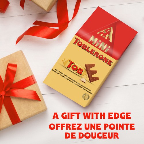 Toblerone Minis Milk Chocolate Bars With Honey & Almond Nougat 120 g