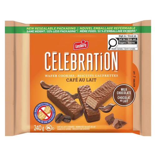 Leclerc Celebration Wafer Coated Coffee 240 g