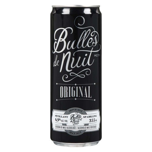 Bulles De Nuit Alcoholic Malt 6.9% Alcohol Original Sparkling 355 ml (can)