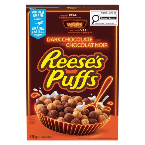 Reese's Puffs Cereal Dark Chocolate 326 g