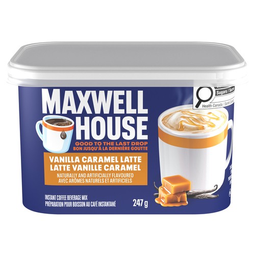 Maxwell House Instant Coffee Beverage Mix Vanilla Caramel Latte 247 g