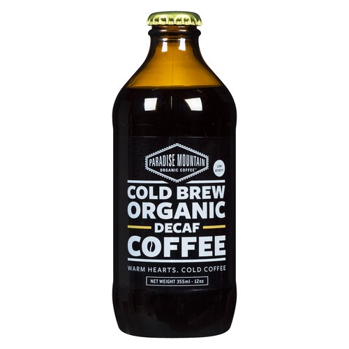 Paradise Mountain Organic Coffee Cold Brew Decaf 355 ml (bottle)