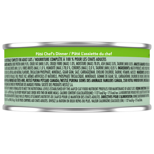 Friskies Wet Cat Food Pâté Chef's Dinner 156 g