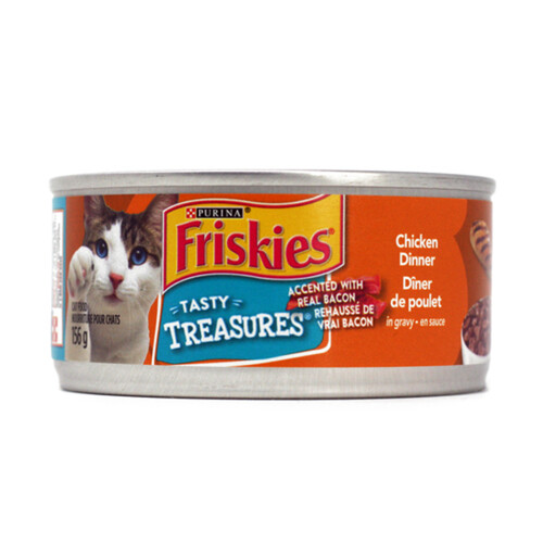 Purina Friskies Tasty Treasures Wet Cat Food Chicken Dinner 156 g