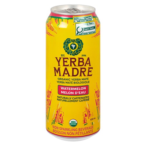 Yerba Madre Organic Yerba Mate Non Sparkling Beverage Watermelon 458 ml