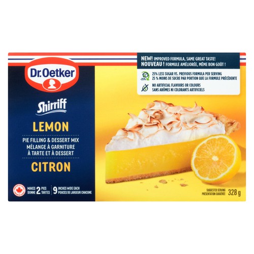Dr. Oetker Shirriff Pie Filling & Dessert Mix Lemon Double Pack 328 g