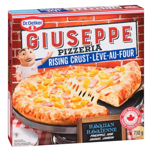 Dr. Oetker Giuseppe Frozen Pizza Rising Crust Hawaiian 730 g