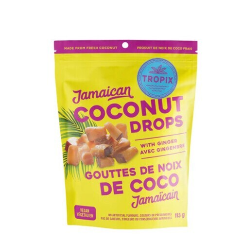 Tropix Jamaican Coconut Drops With Ginger 113 g