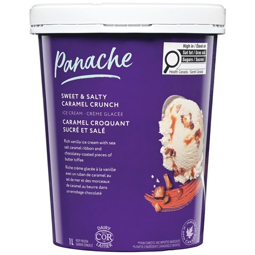 Panache Ice Cream Sweet & Salty Caramel Crunch 1 L